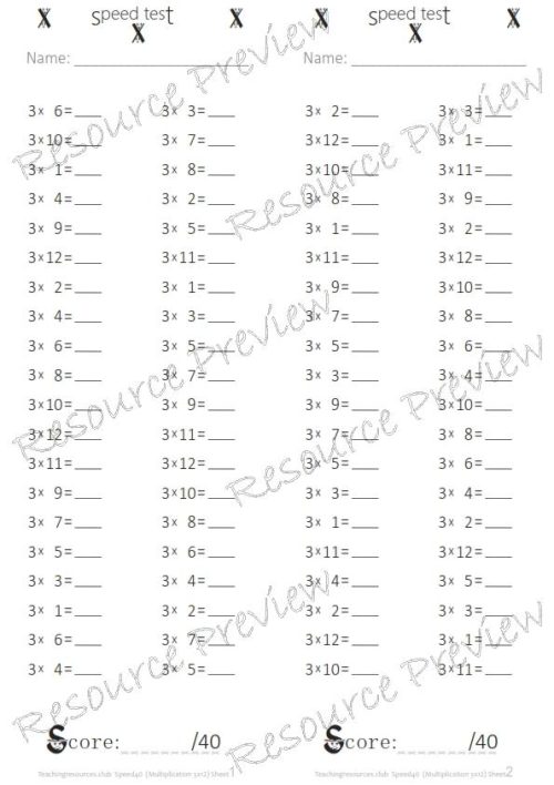 Speed Test Multiplication 3x - Image 2