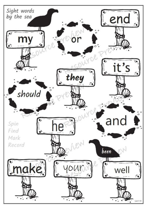 Sightword activities Lv1-1 - Image 3