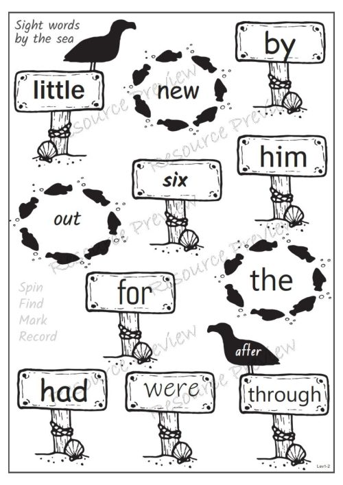 Sight word activities Lv1-2 - Image 4