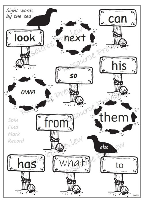 Sight word activities Lv1-3 - Image 4