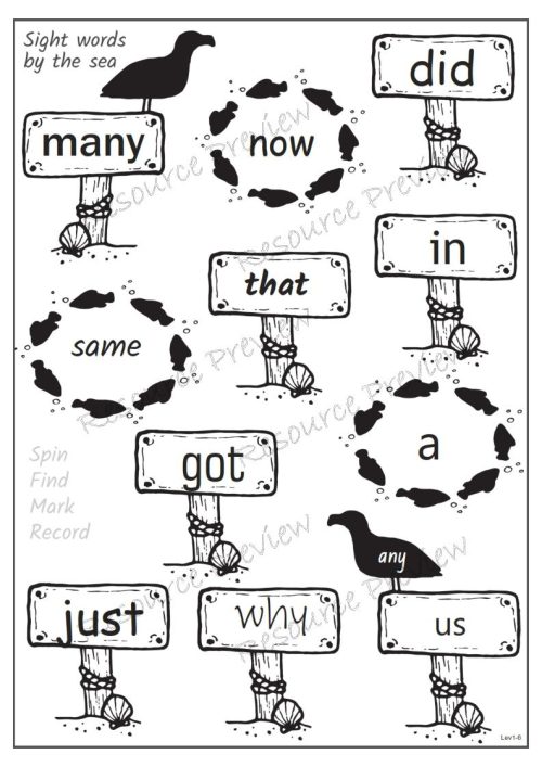 Sight word activities Lv1-6 - Image 4