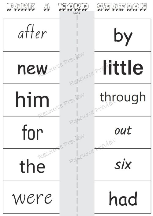 Sight word activities Lv1-2 - Image 2