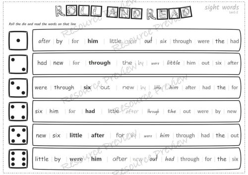Sight word activities Lv1-2 - Image 3