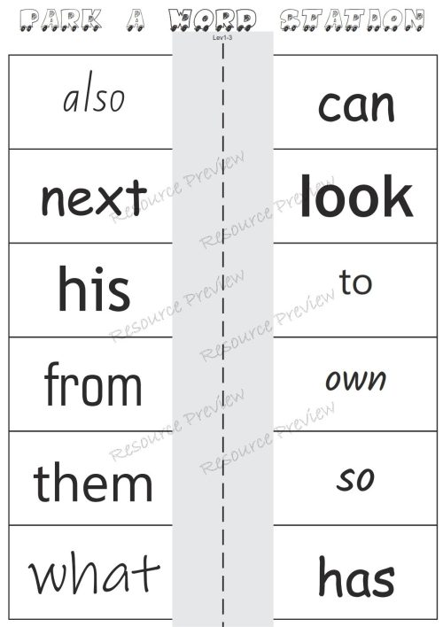 Sight word activities Lv1-3 - Image 3