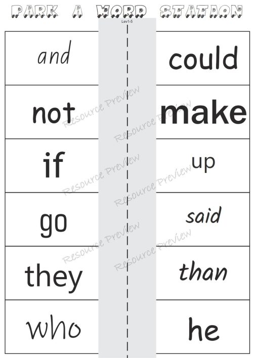 Sight word activities Lv1-5 - Image 3