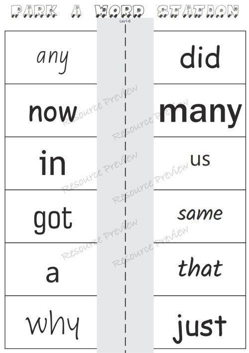 Sight word activities Lv1-6 - Image 3