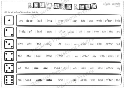 Sight word activities Lv1-7 - Image 4