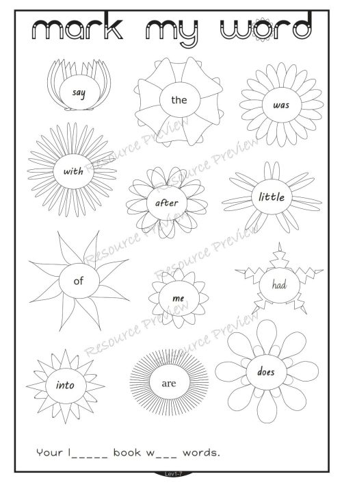 Sight word activities Lv1-7 - Image 5