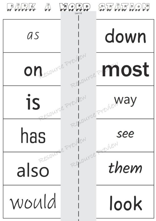 Sight word activities Lv1-8 - Image 3