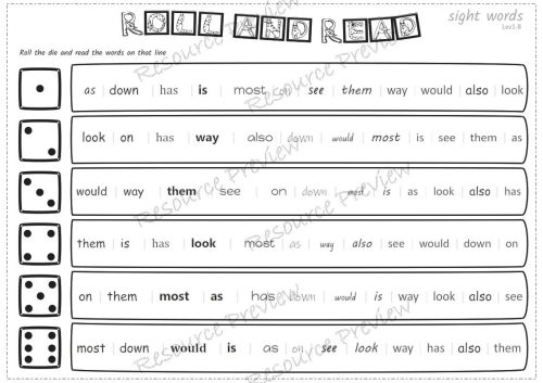 Sight word activities Lv1-8 - Image 4