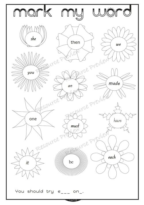 Sight word activities Lv1-9 - Image 5