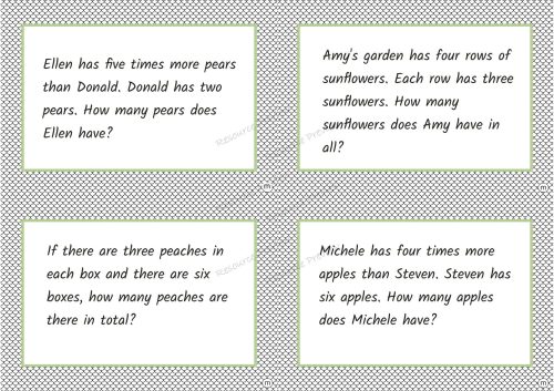 Word problems (multiplication cards x24) - Image 3