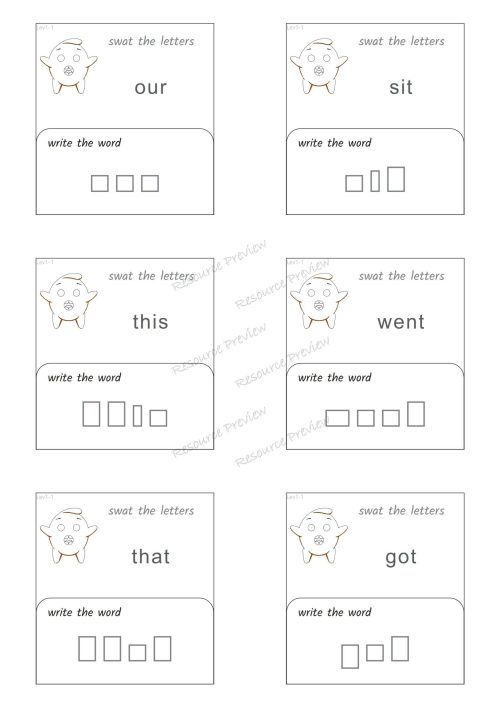 Sight word activities Lv1-1 - Image 5