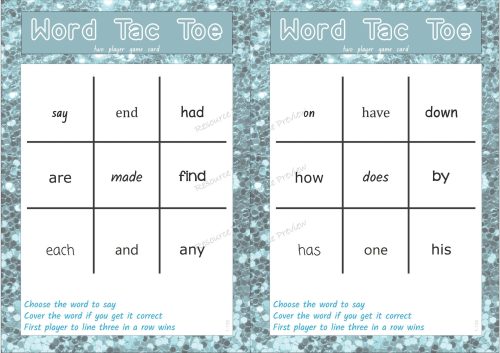 Word tac toe - first 300 sightwords - Image 2