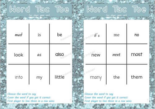 Word tac toe - first 300 sightwords - Image 3