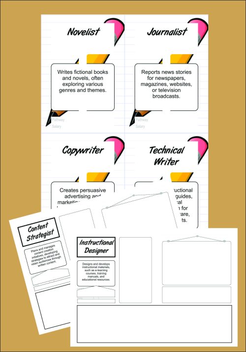 Exploring careers - writers