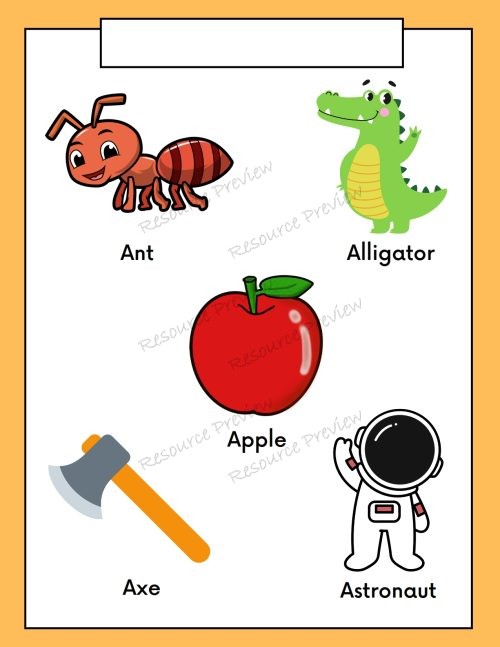 Alphabet letter cut and paste