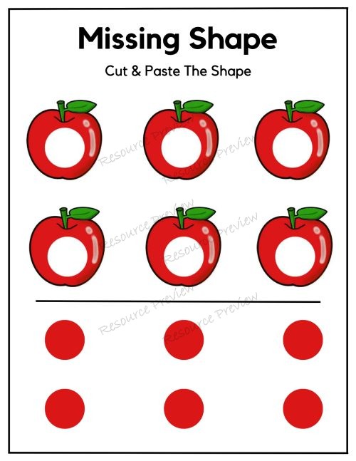 Shapes cut and paste