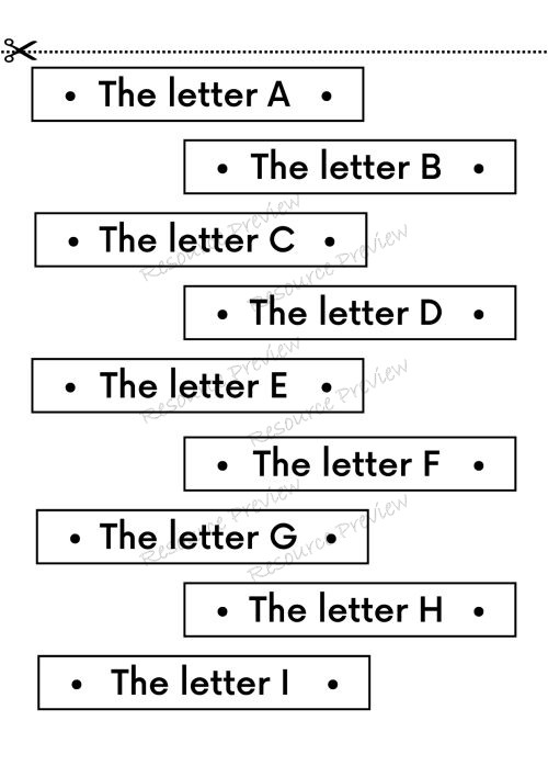 Alphabet letter cut and paste - Image 4