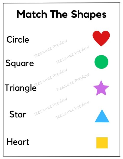 Shape match word