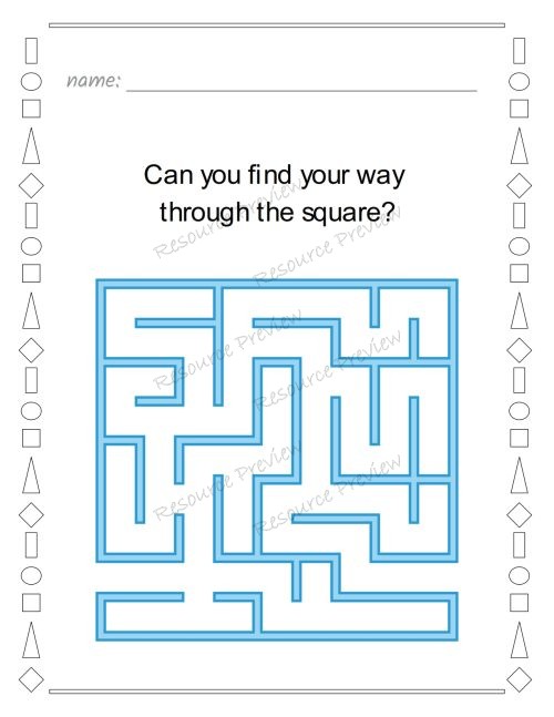 Shape maze