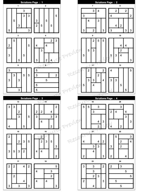 Puzzles - Shikaku - Image 8