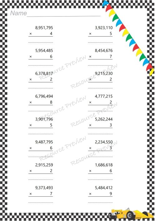 7dig x 1dig Multiplication - Image 2