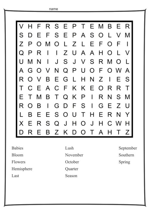 Seasons wordfind bundle SH - Image 2