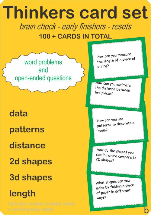Word problems  general and open ended b